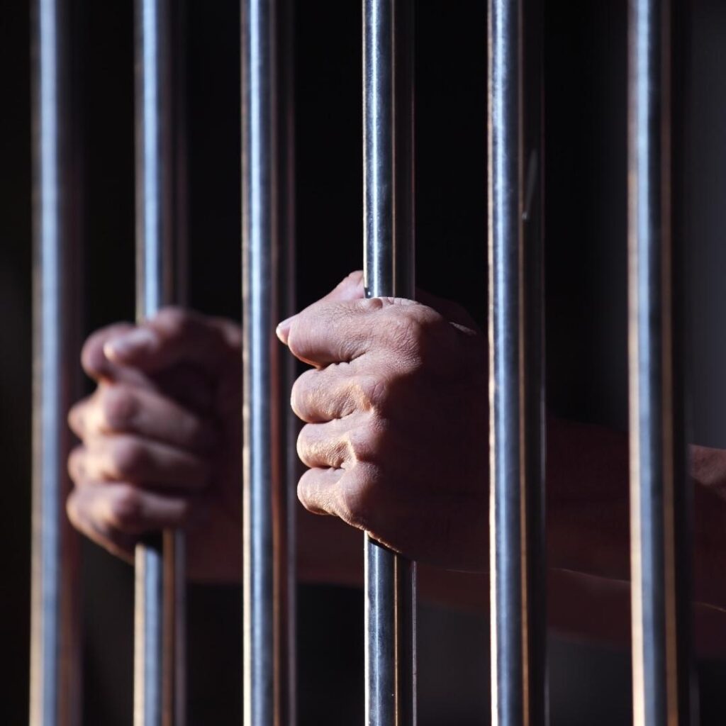 Person in jail